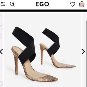 EGO official snakeskin heels